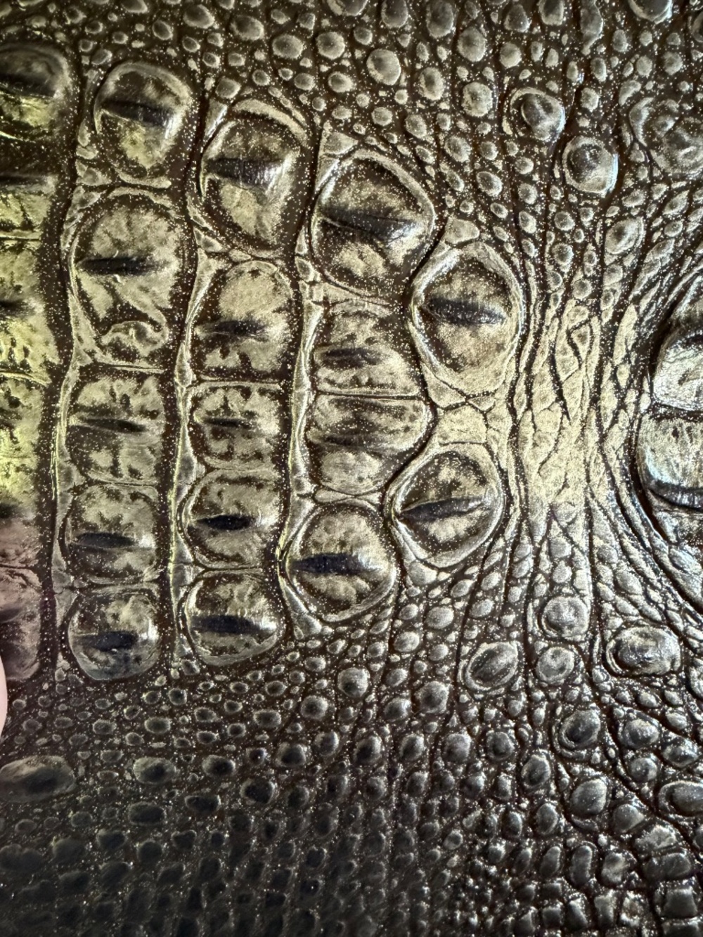 🌟NWT Brahmin Black ONYX Sample Leather Journal Metallic Gold Glitter Flecks 🌟 - Picture 6 of 10